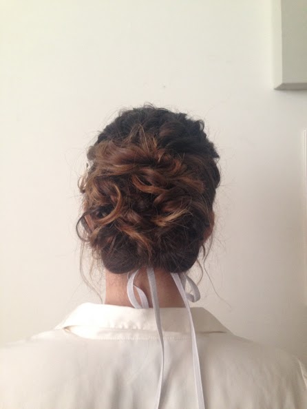 London bridal hair with tassles.